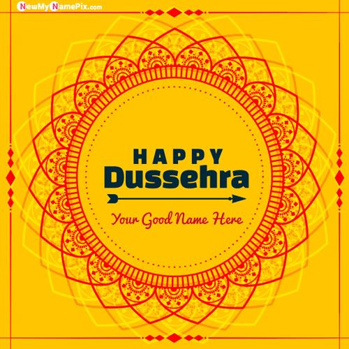 Happy Dussehra Pictures Wishes With Name Create