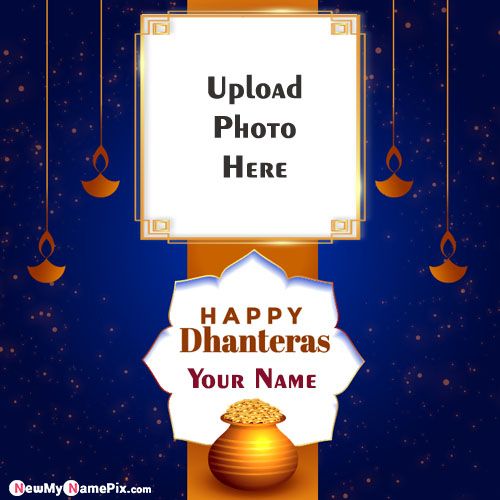 Free Download Dhanteras Wishes Photo Add Cards