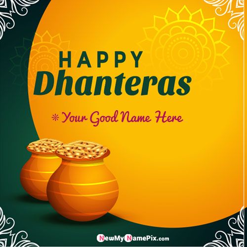 Festival Happy Dhanteras 2022 Images Edit Your Name