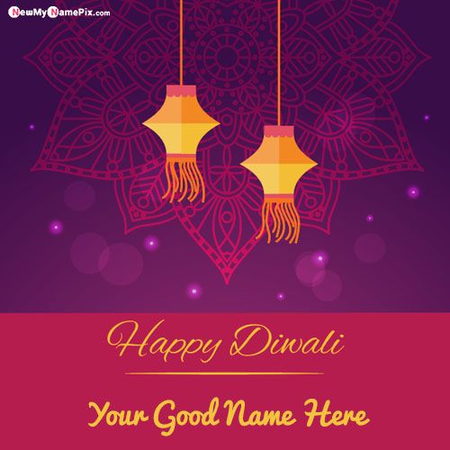 Diwali Wishes With Name Write Online Edit