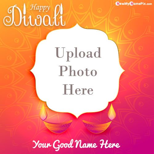2022 Diwali Wishes Candles Photo Frame Create Online Free