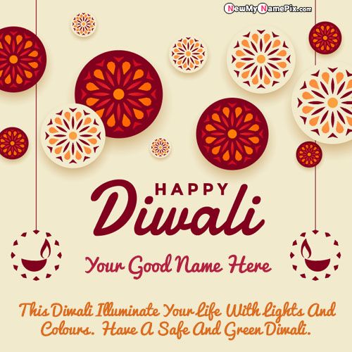 Diwali Wishes Quotes Card Edit Name Writing Free