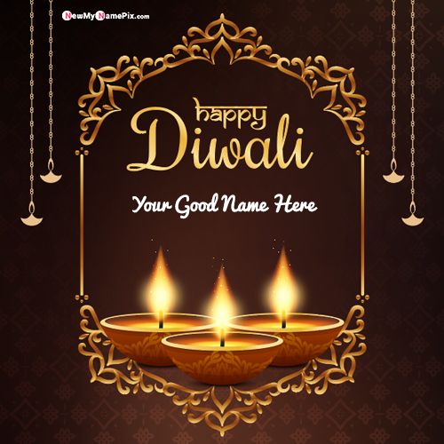 Make Your Name On Happy Diwali Celebration Pic