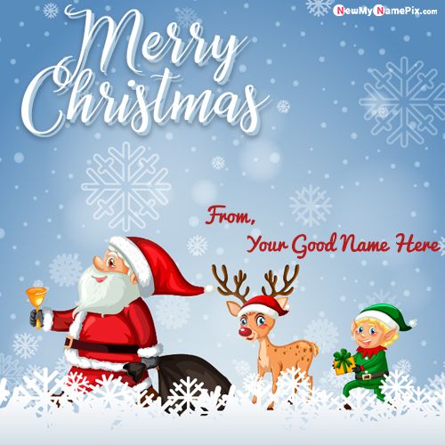 Name Wishes Merry Christmas Images With Name