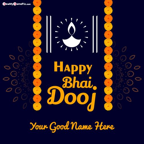 Online Write Name On Happy Bhai Dooj Pictures Download