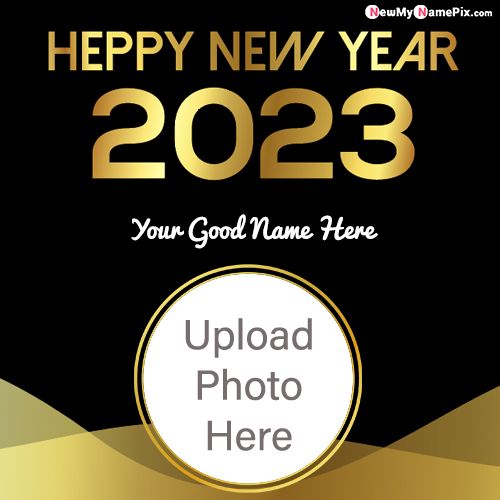 Happy New Year 2023 Photo Frame Online Create