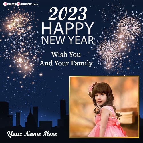 Photo Add Happy New Year 2023 Wishes Card Maker