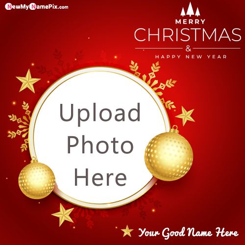 Add Name And Photo Merry Christmas Wishes 2023