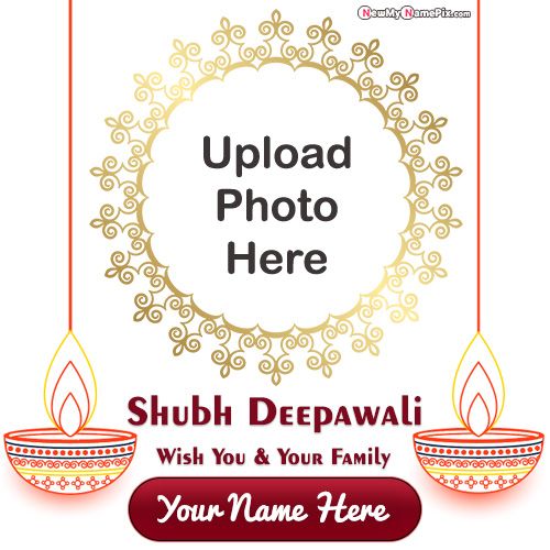 Shubh Deepawali Wishes With Name And Photo Cards Edit