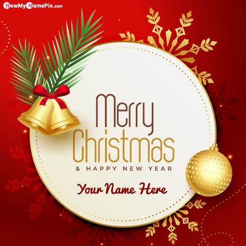 Online Edit Photo Happy Christmas Wishes Your Name