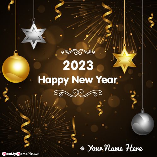Welcome 2023 New Year Picture Edit Name Online