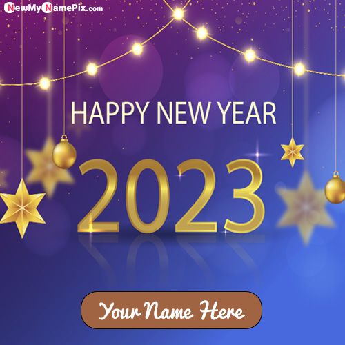 Make Your Name Writing Happy New Year 2023 Pics