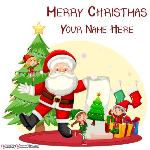 Make Your On Merry Christmas Santa Claus Wishes Card Create