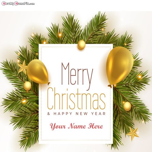 Design Template Merry Christmas & New Year Celebrate