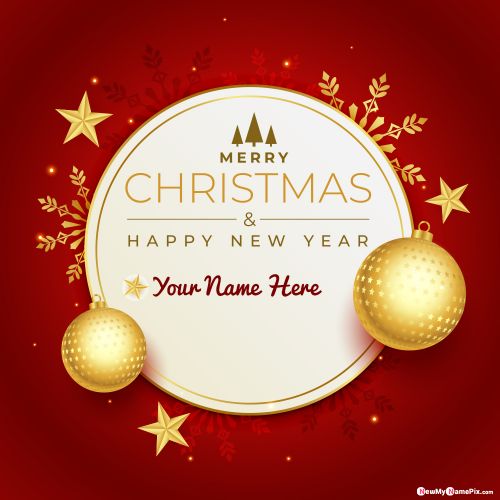 Write Name On Happy Merry Christmas Pictures 2022