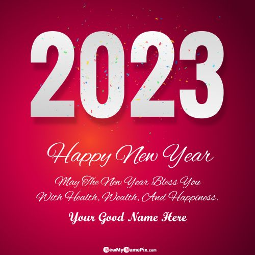 Happy New Year 2023 Photo Maker Greeting Cards