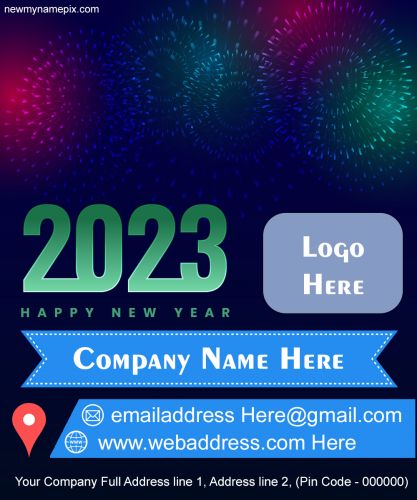 New Year 2023 Wishes Corporate Greeting Card Create Online Free