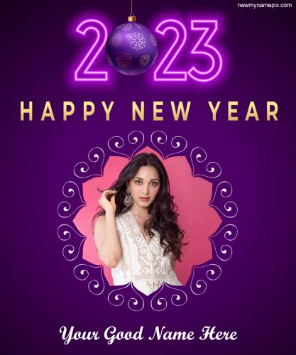 Happy New Year 2023 Photo Frame Download Free Name Wishes