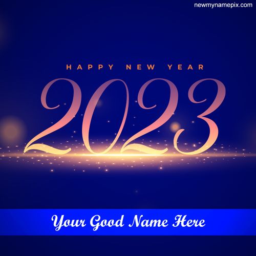 Create Name Wishes Welcome 2023 Photo Free Online Editable