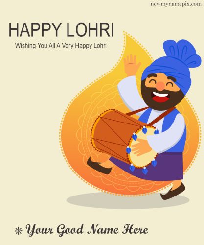 Happy Lohri Wishes With Name Online Create Photo Maker Tools