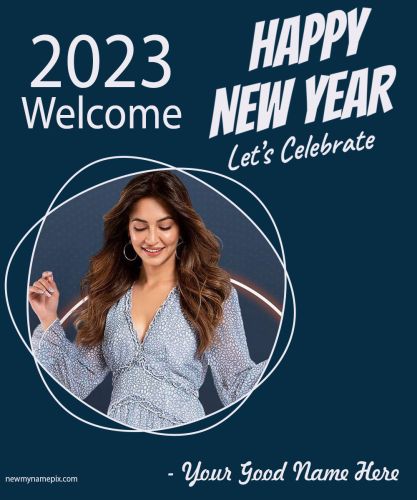 Happy New Year Photo Frame 2023 Wishes Free
