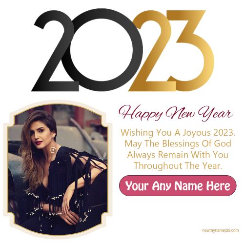 Happy New Year With Name And Photo Celebration 2023 Pics