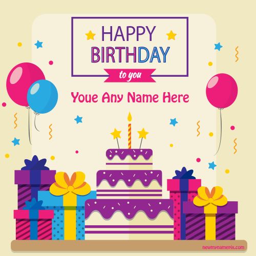 Birthday Card Edit Customized Name Wishes Greeting Photo Maker Free