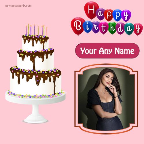 Happy Birthday Card With Name And Photo Wishes Status Download Free