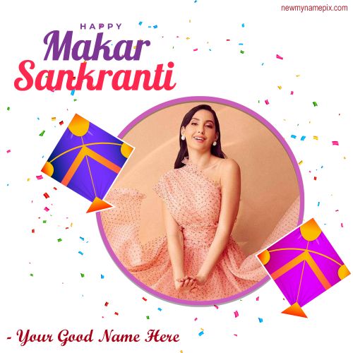 Makar Sankranti 2023 Best Frame Create Online Name And Photo Profile