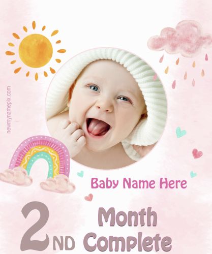 2nd Month Complete Baby Wishes WhatsApp Status Download Free