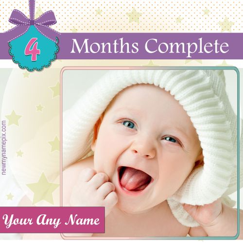 Baby Photo Wishes WhatsApp Status 4 Months Complete Celebration