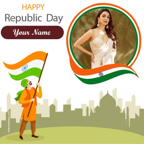 2023 Happy Republic Day Wishes Name And Photo Create Card