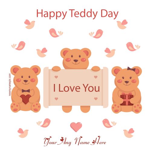 Edit Name On Happy Teddy Day Wishes Love Message