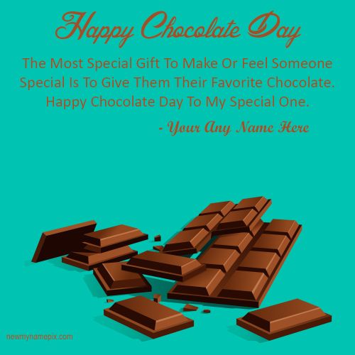 Chocolate Day Messages Your Special One Name Wishes