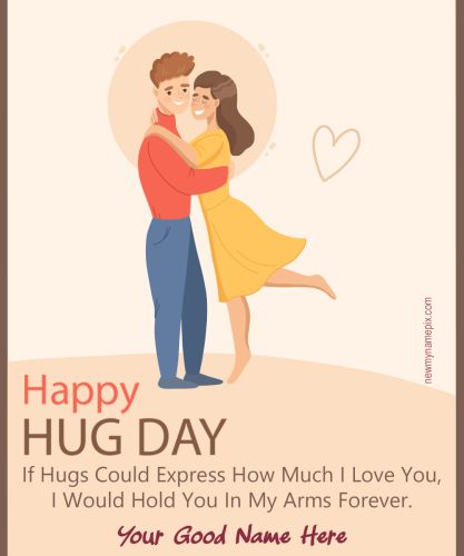 Best Happy Hug Day Quotes Images With Your Love Name Wishes