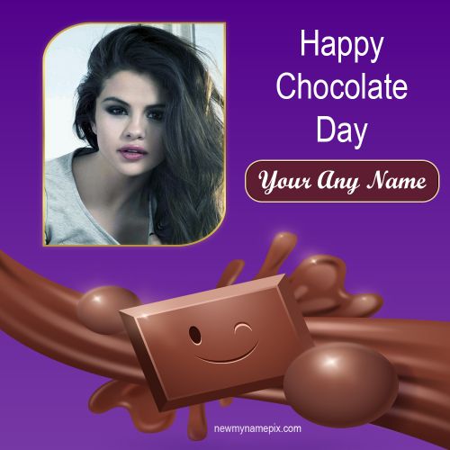 Happy Chocolate Day Photo Frame 2023 Wishes Card Edit