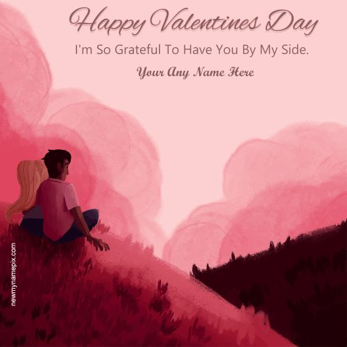 Write Your My Name On Happy Valentine's Day 2023 Images Editable