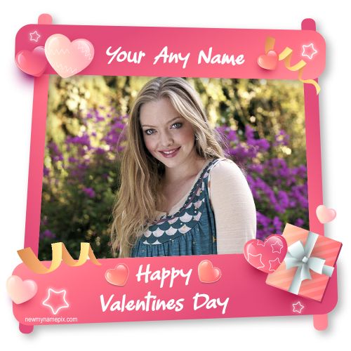 Valentines Day Photo Frame Create Online Edit Name Wishes 2023