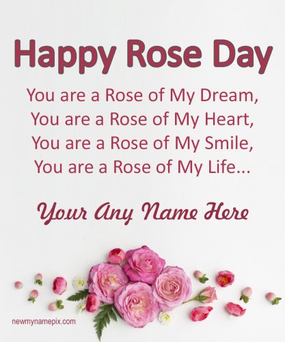 Happy Rose Day Quotes Wishes For Lover Name Edit
