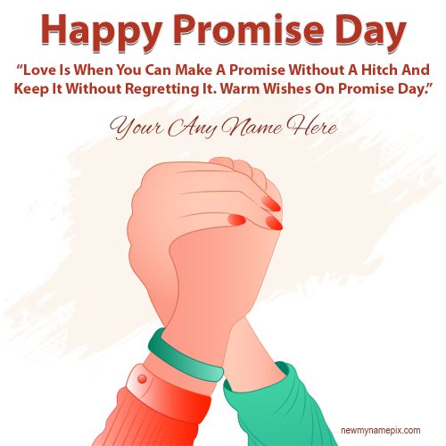 Happy Promise Day Wishes For Love Name Quotes Messages Images