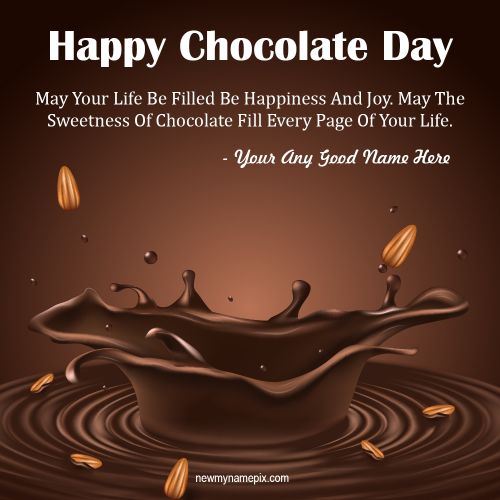 Happy Chocolate Day Messages Wishes Name Pictures Create