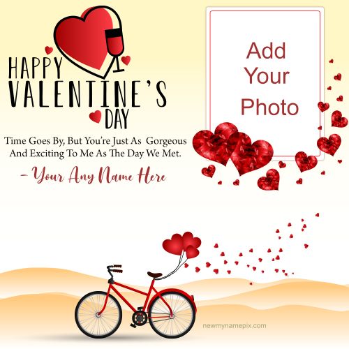Happy Valentines Day Photo Frame 2023 Edit Online Customized