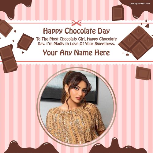 2023 Happy Chocolate Day Wishes Quotes Photo Editor Online