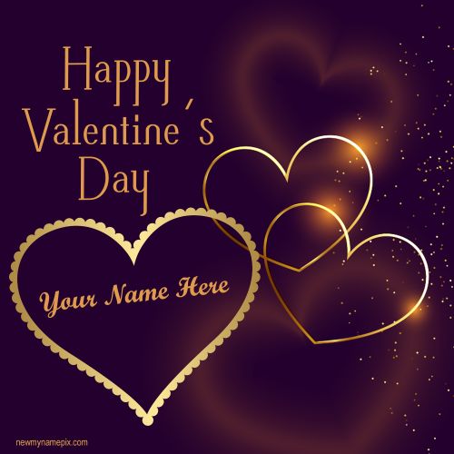 2023 Happy Valentine Day Wish Card Images With Name Create Free
