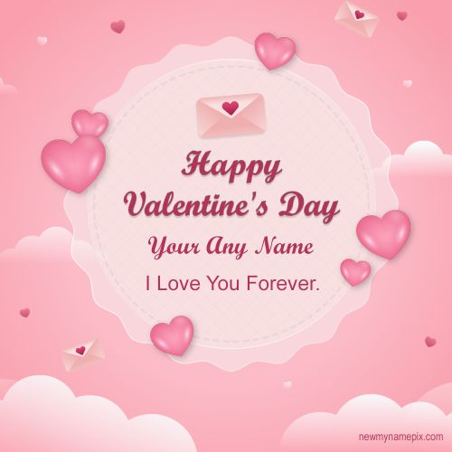 Happy Valentines Day Wishes Edit Name Images Free 2023