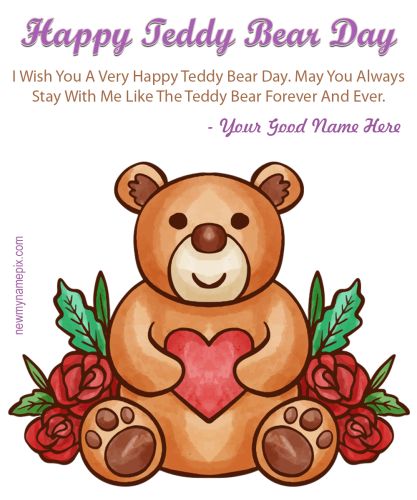 Teddy Day Wishes Love Messages Greeting With Name Pictures