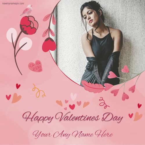 2023 Online Photo Frame Wishes Valentines Day Greeting Card Maker
