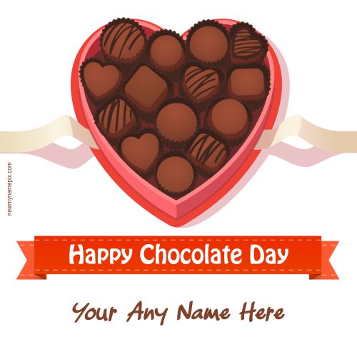 Greeting Card 2023 Happy Chocolate Day Greeting Card Maker
