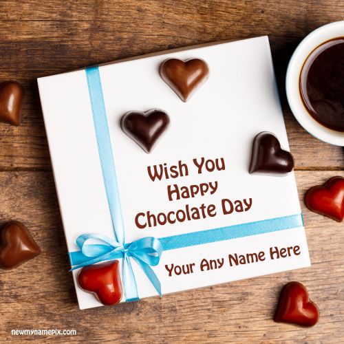Heart Shaped Chocolate Day Wishes Images Download