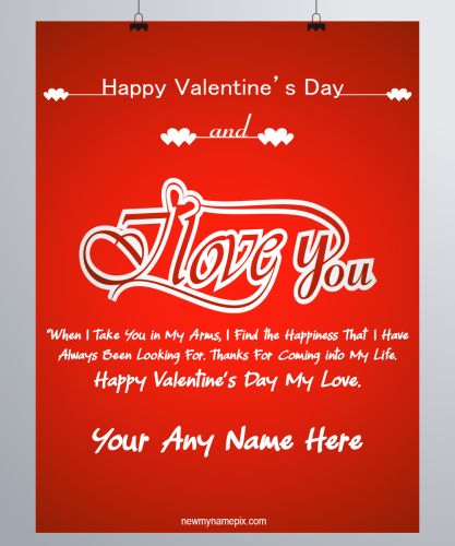 Name Wishes Valentines Day Photo Maker Online Editing